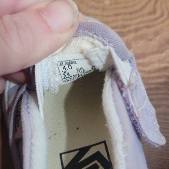 Toddler light purple checkered vans - Picture 2 of 6